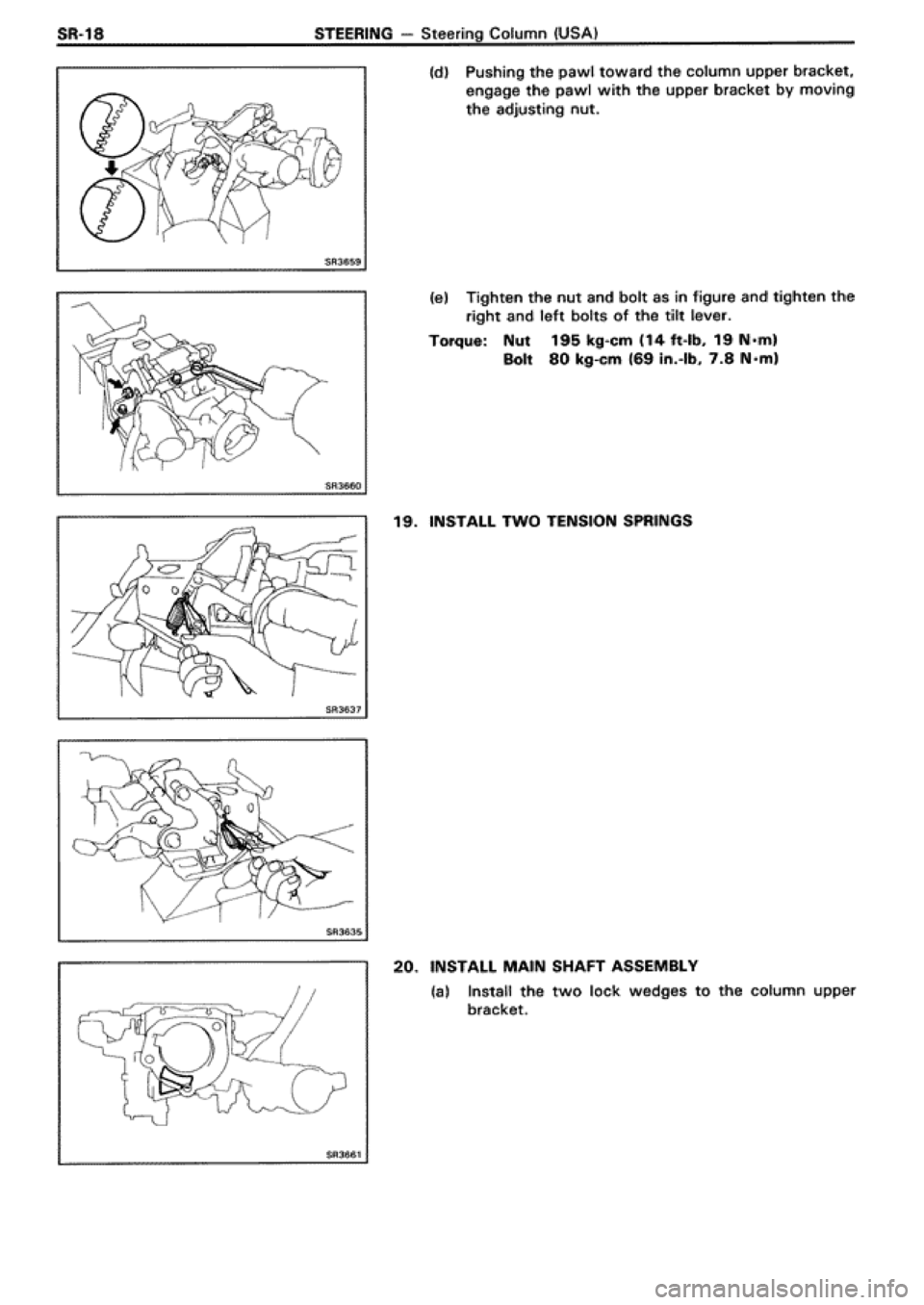 TOYOTA SUPRA 1990 3.G Workshop Manual 