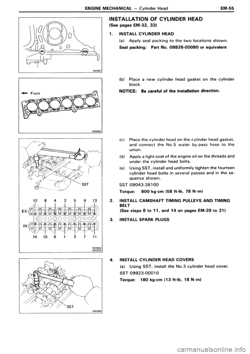 TOYOTA SUPRA 1990 3.G Workshop Manual 