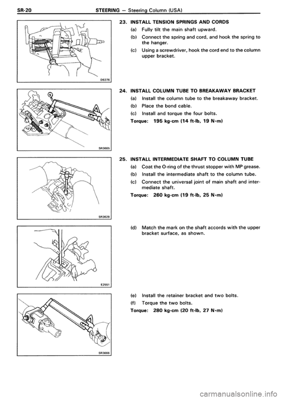 TOYOTA SUPRA 1990 3.G Workshop Manual 