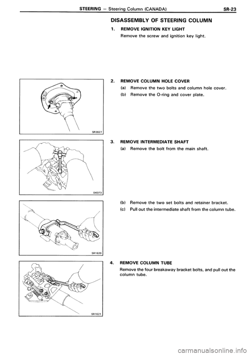 TOYOTA SUPRA 1990 3.G Workshop Manual 