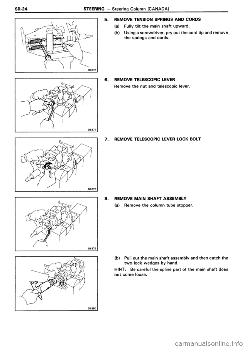 TOYOTA SUPRA 1990 3.G Workshop Manual 