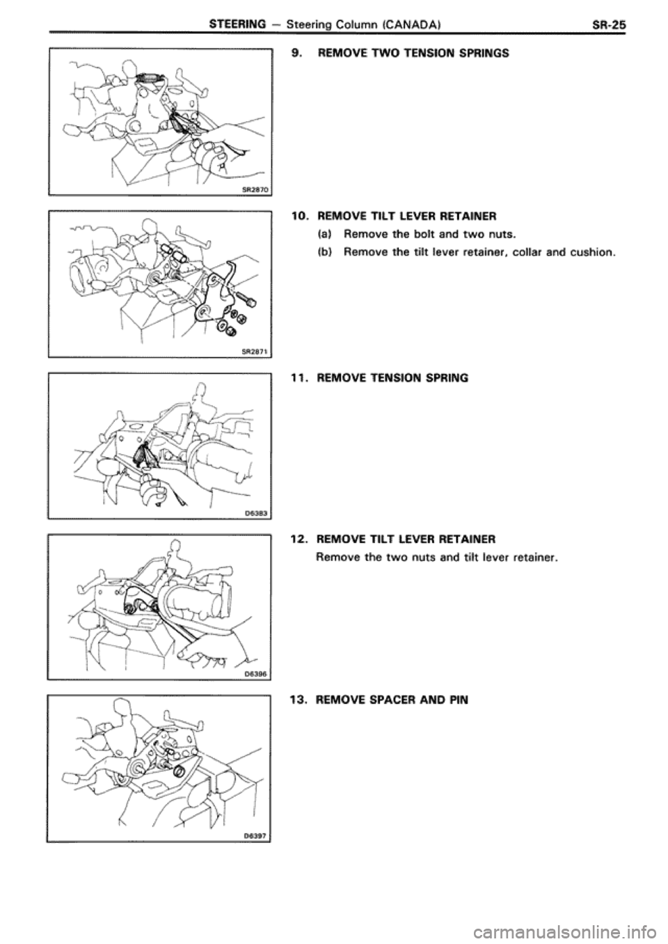 TOYOTA SUPRA 1990 3.G Workshop Manual 