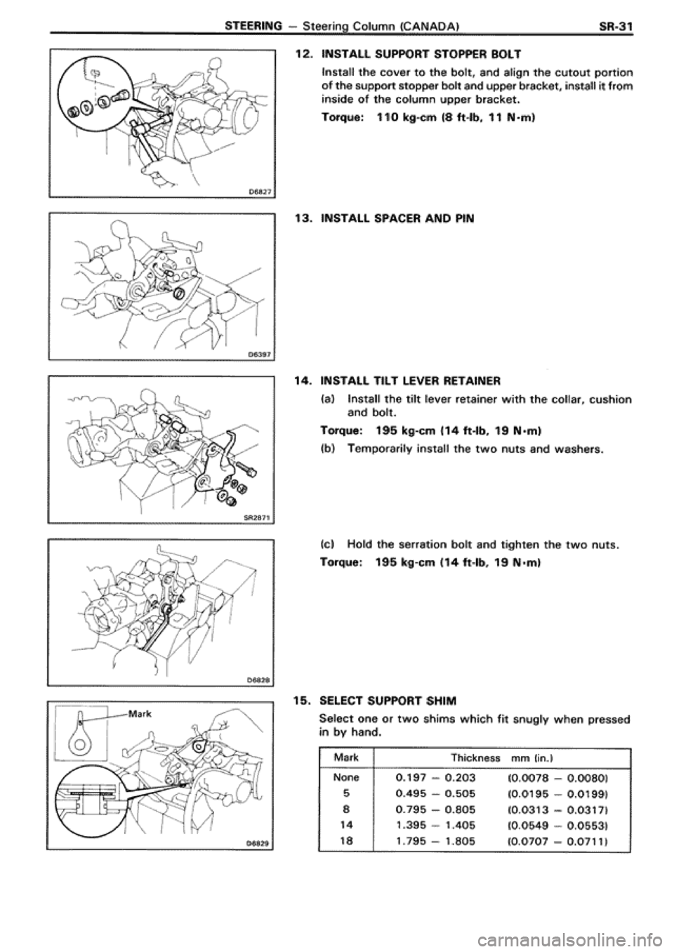 TOYOTA SUPRA 1990 3.G Workshop Manual 