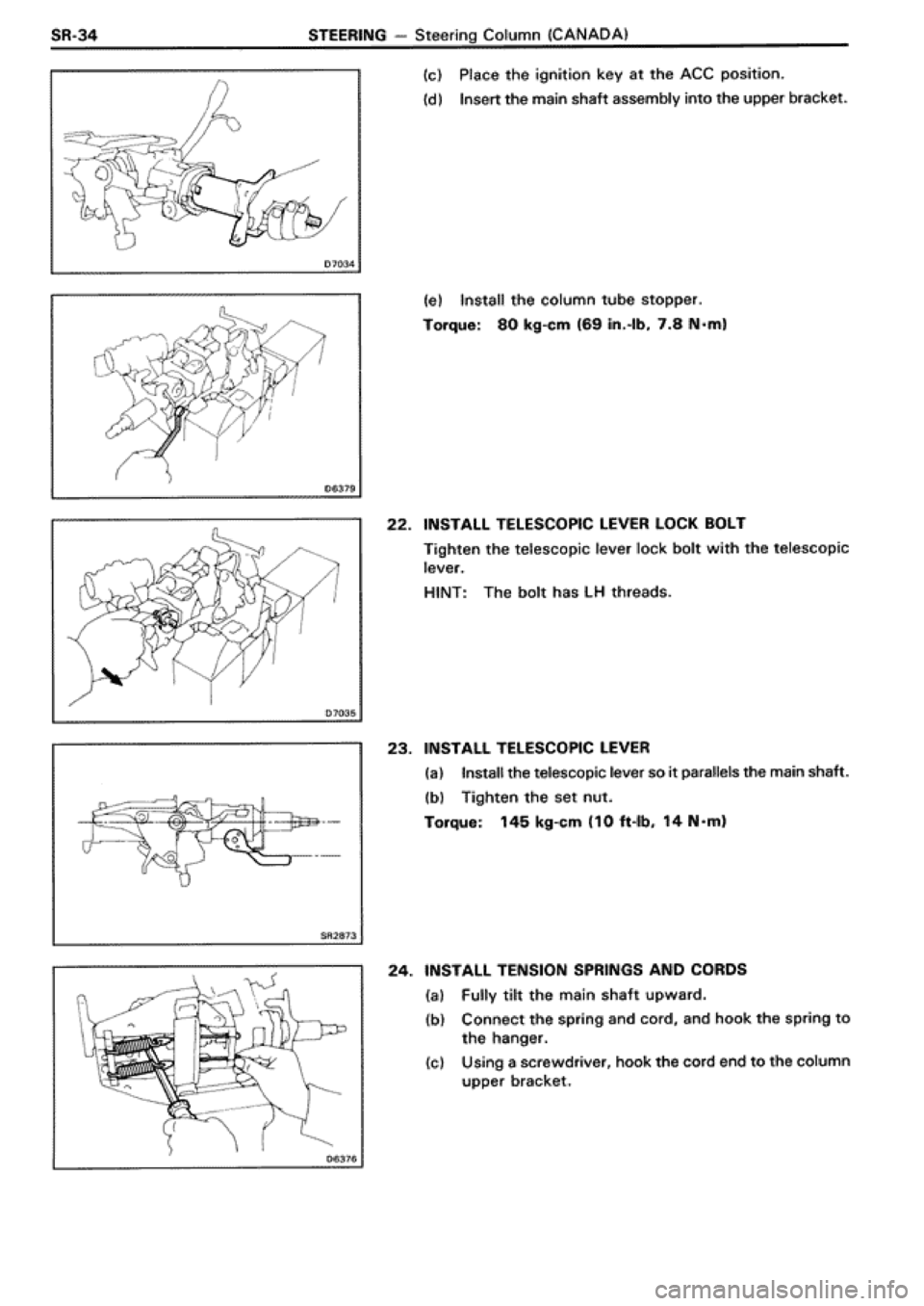 TOYOTA SUPRA 1990 3.G Workshop Manual 