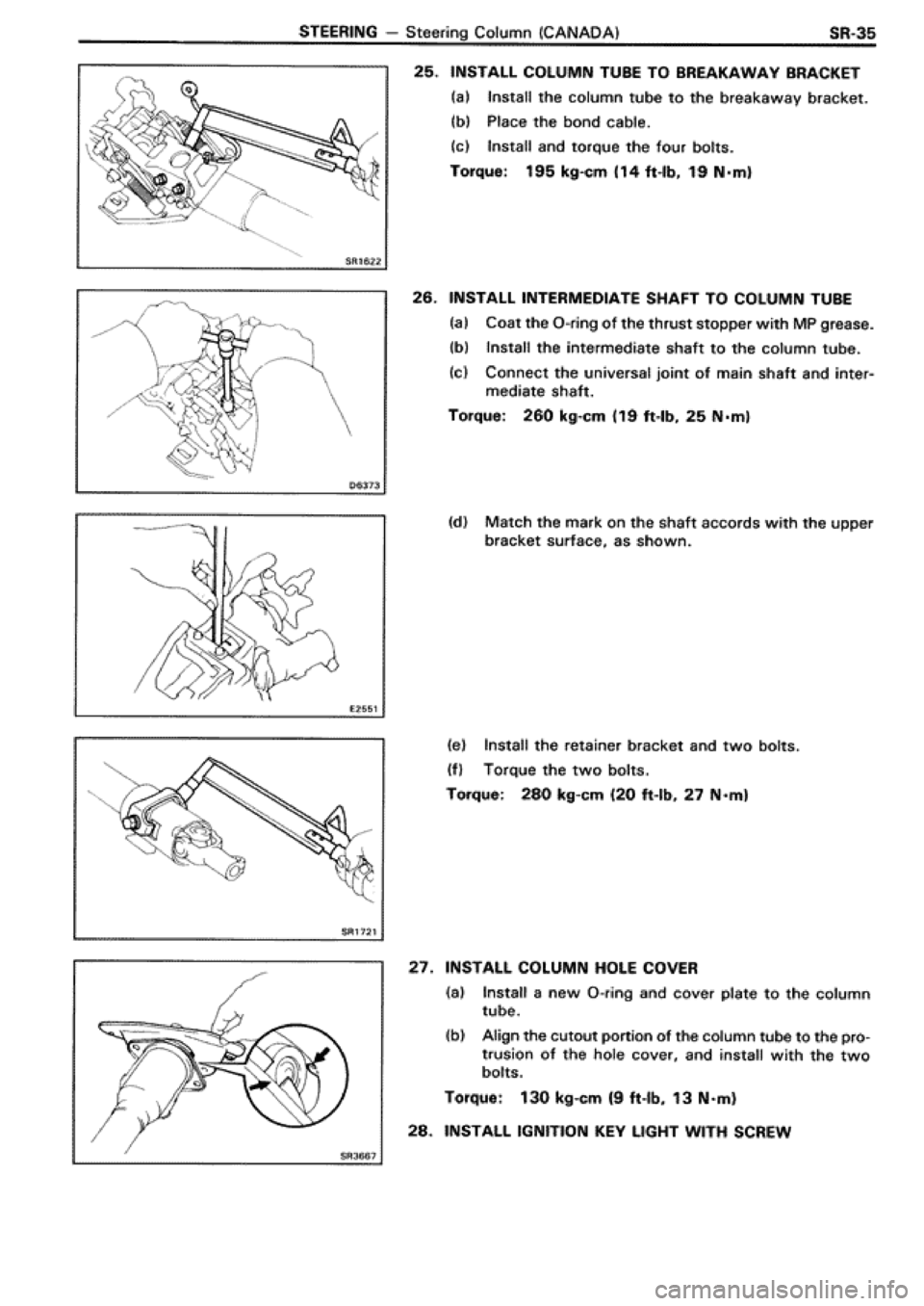 TOYOTA SUPRA 1990 3.G Workshop Manual 