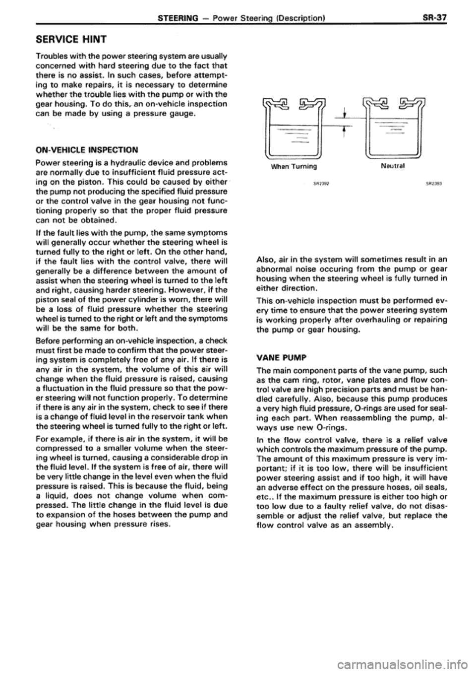 TOYOTA SUPRA 1990 3.G Workshop Manual 