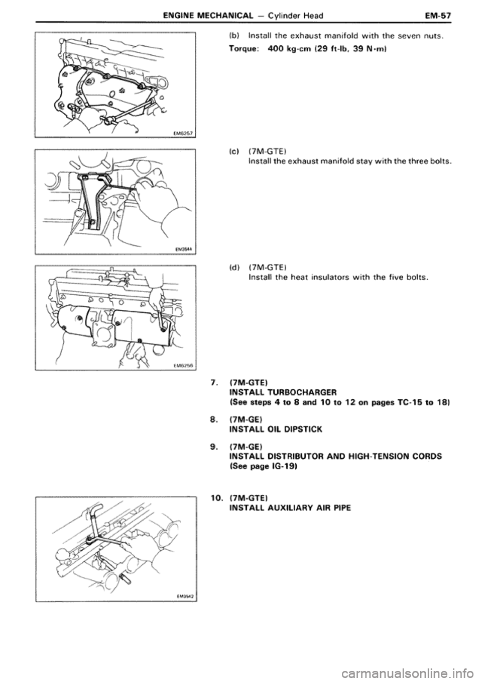 TOYOTA SUPRA 1990 3.G Workshop Manual 