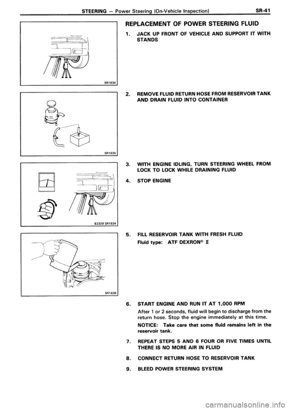 TOYOTA SUPRA 1990 3.G Workshop Manual 