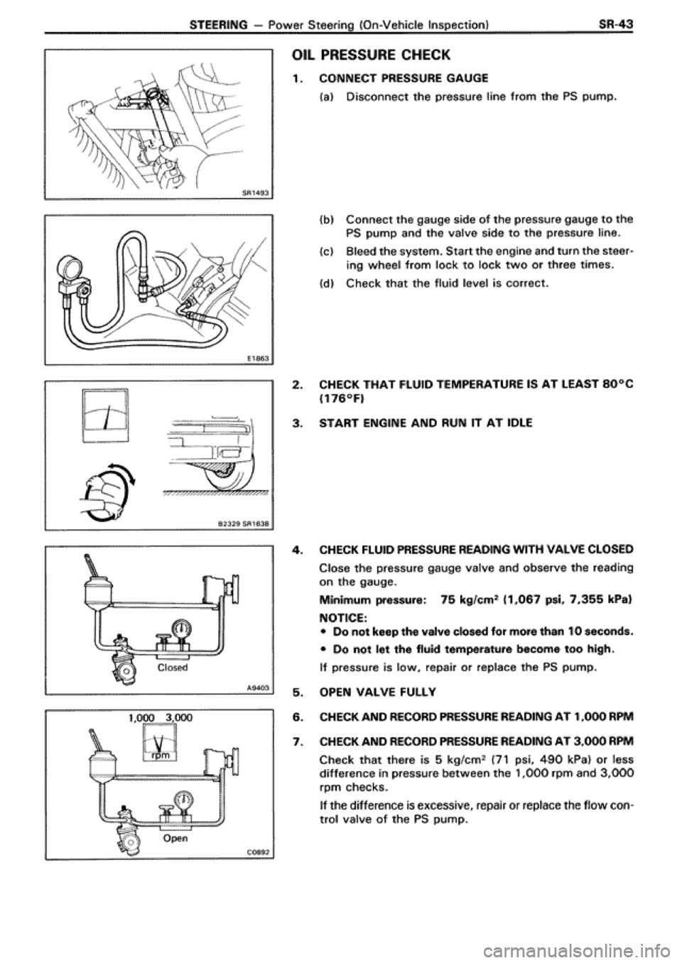 TOYOTA SUPRA 1990 3.G Workshop Manual 