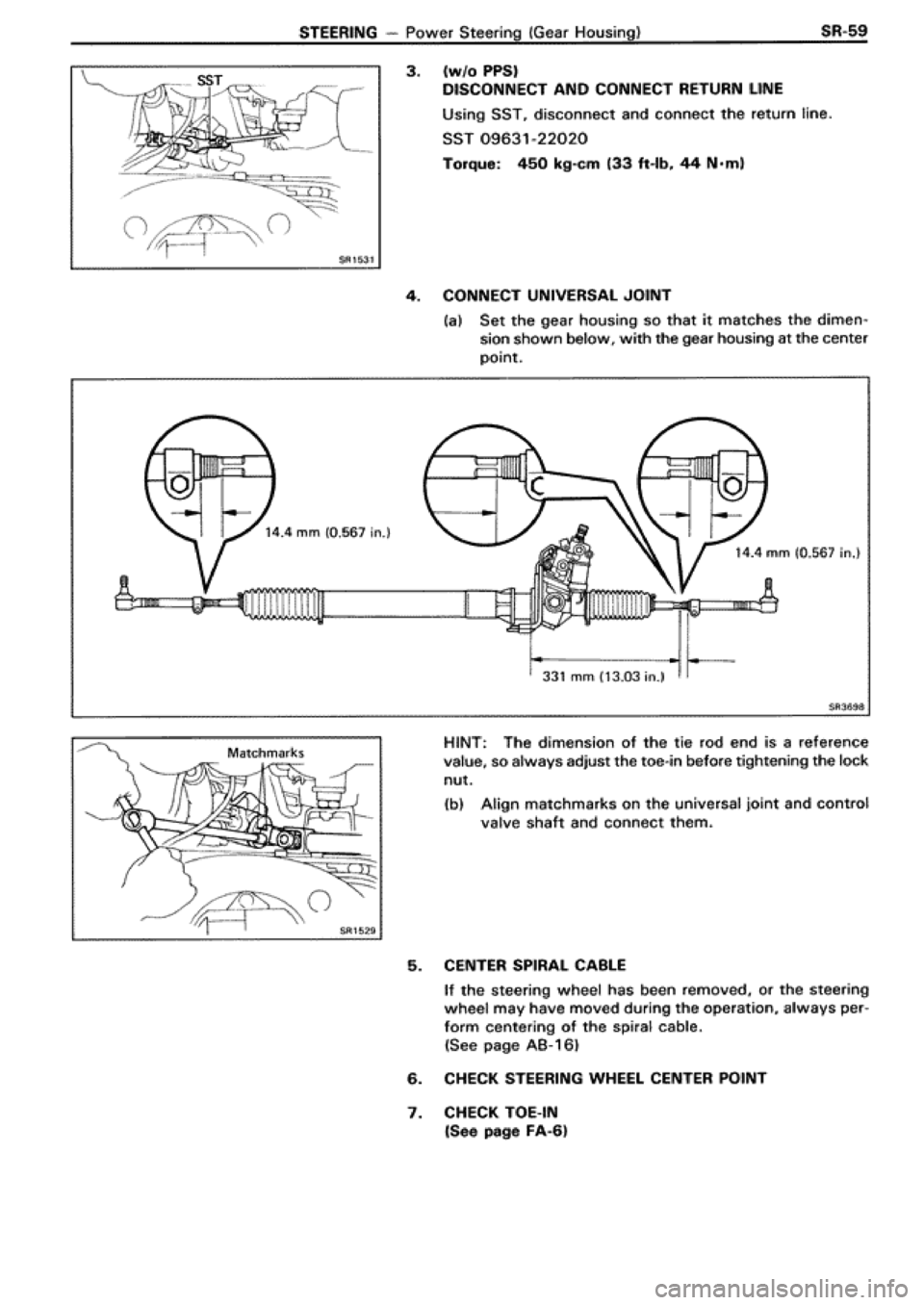 TOYOTA SUPRA 1990 3.G Workshop Manual 
