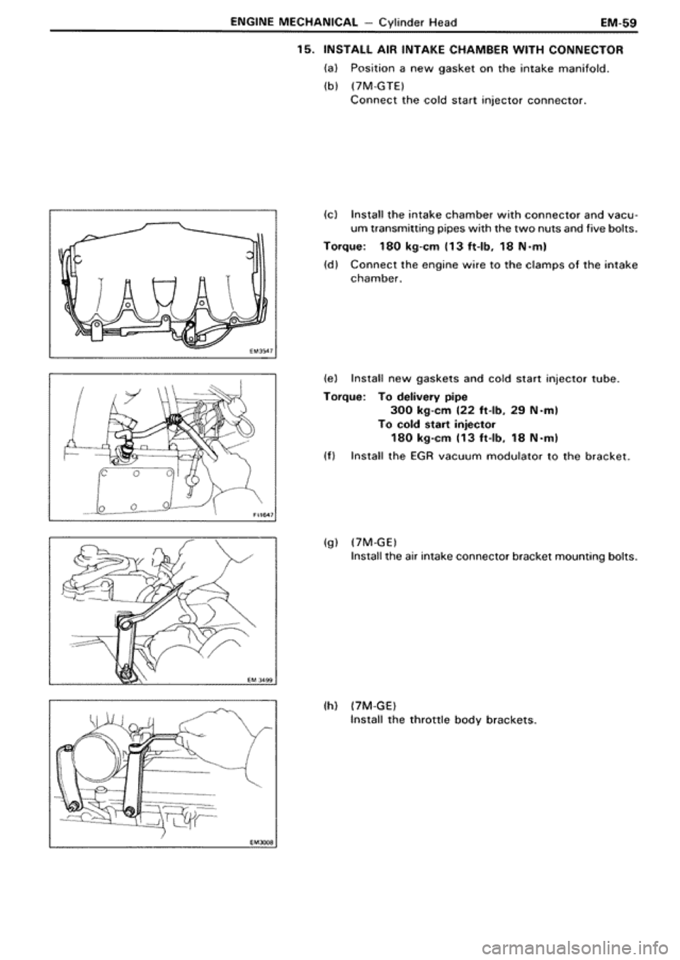 TOYOTA SUPRA 1990 3.G Workshop Manual 