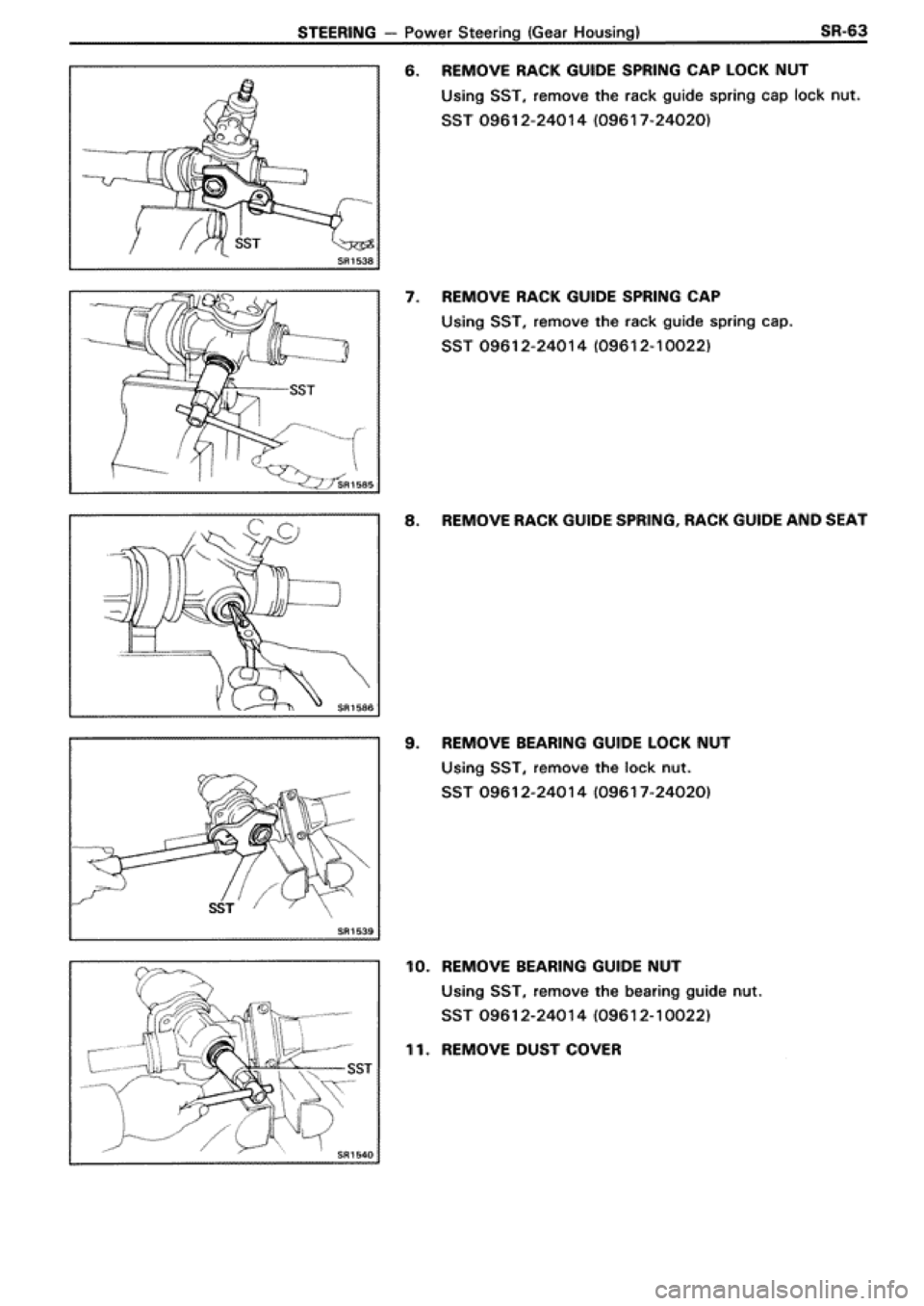 TOYOTA SUPRA 1990 3.G Workshop Manual 