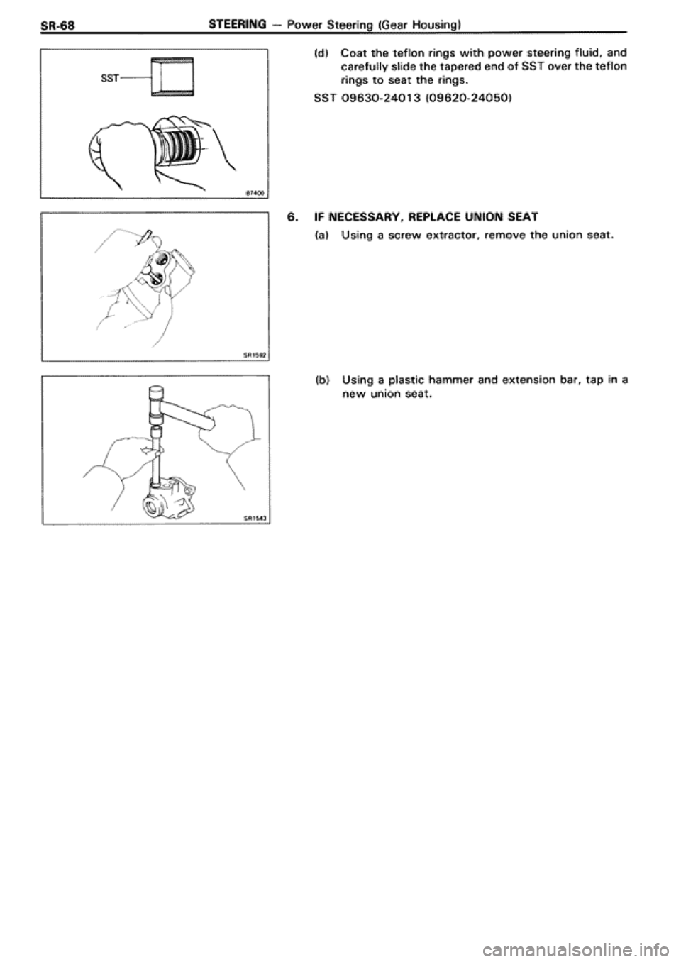TOYOTA SUPRA 1990 3.G Workshop Manual 