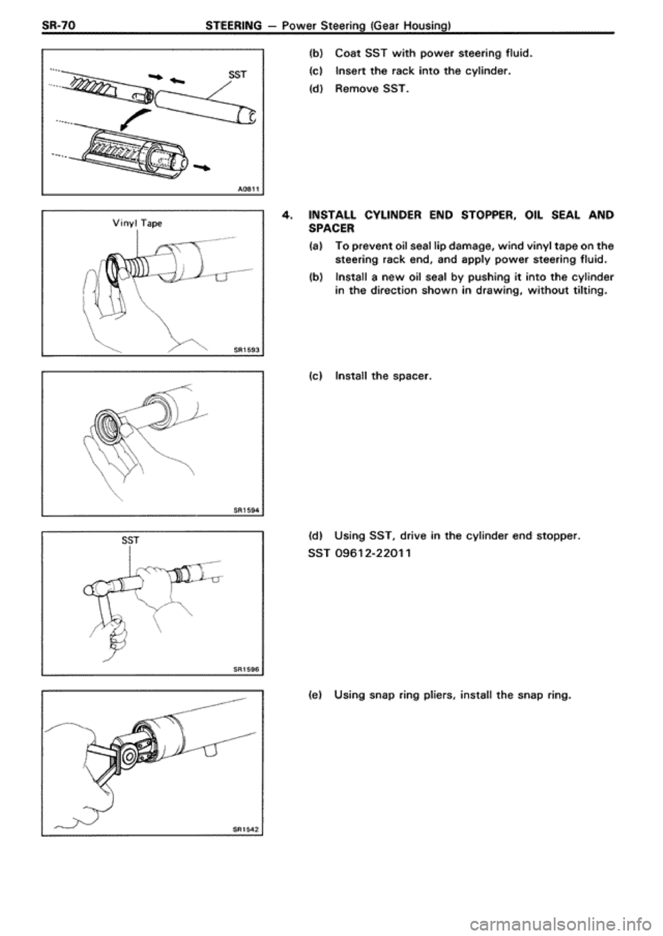 TOYOTA SUPRA 1990 3.G Workshop Manual 