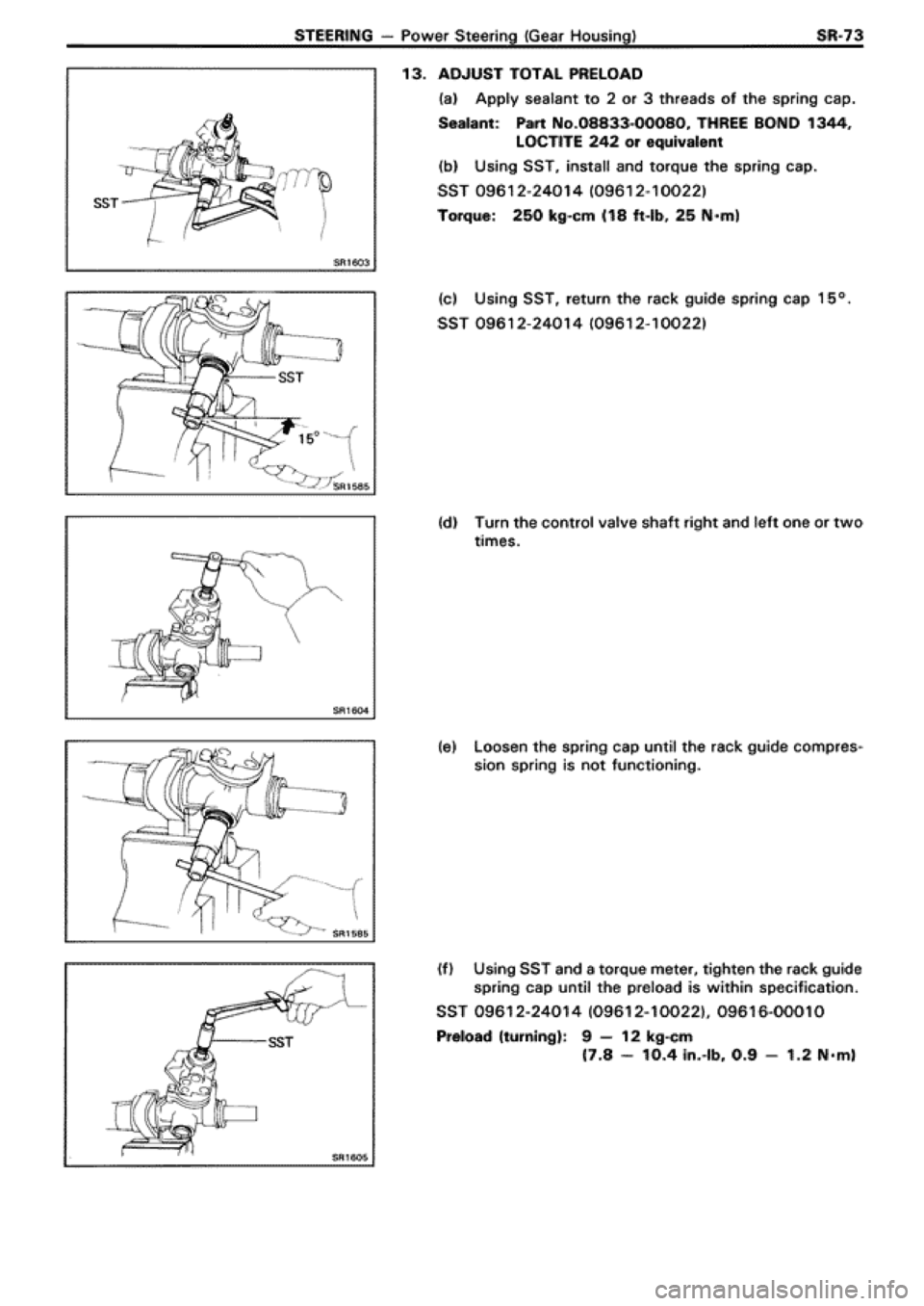 TOYOTA SUPRA 1990 3.G Workshop Manual 