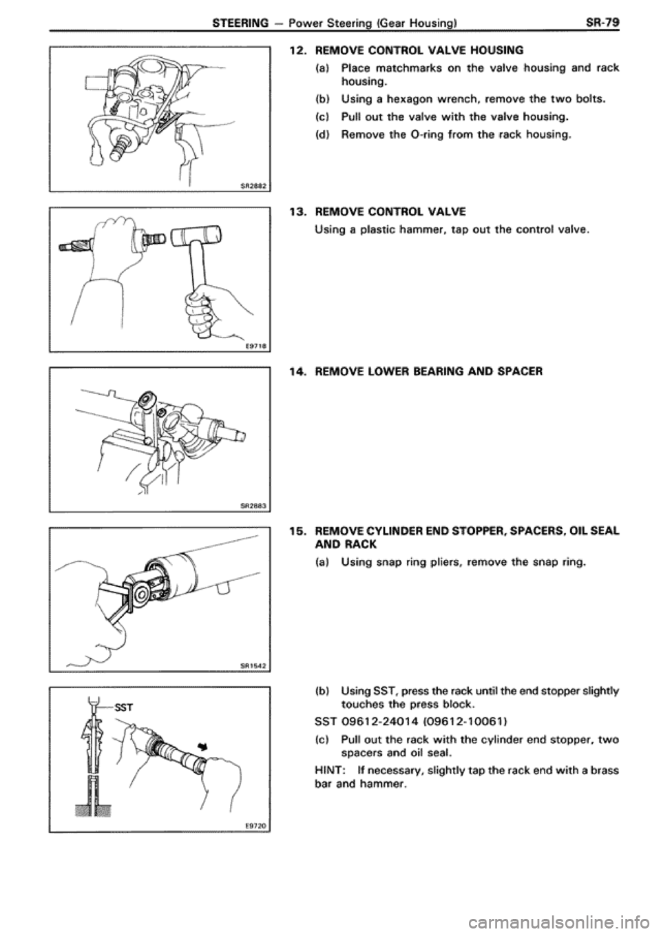 TOYOTA SUPRA 1990 3.G Workshop Manual 