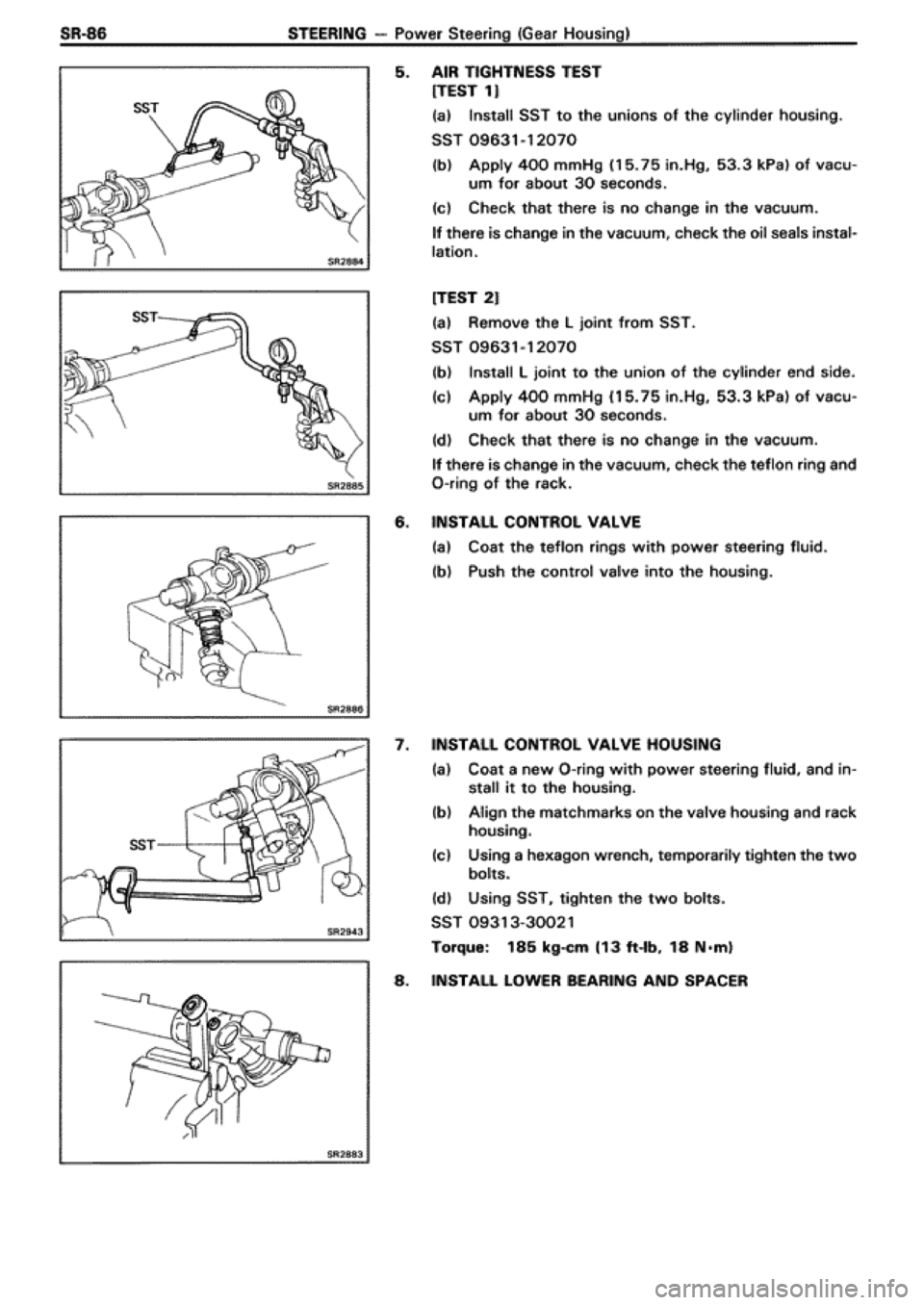 TOYOTA SUPRA 1990 3.G Workshop Manual 