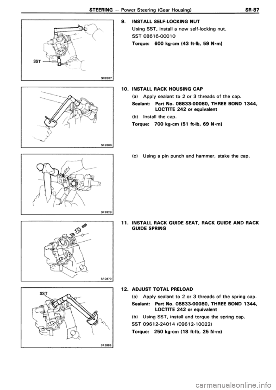 TOYOTA SUPRA 1990 3.G Workshop Manual 
