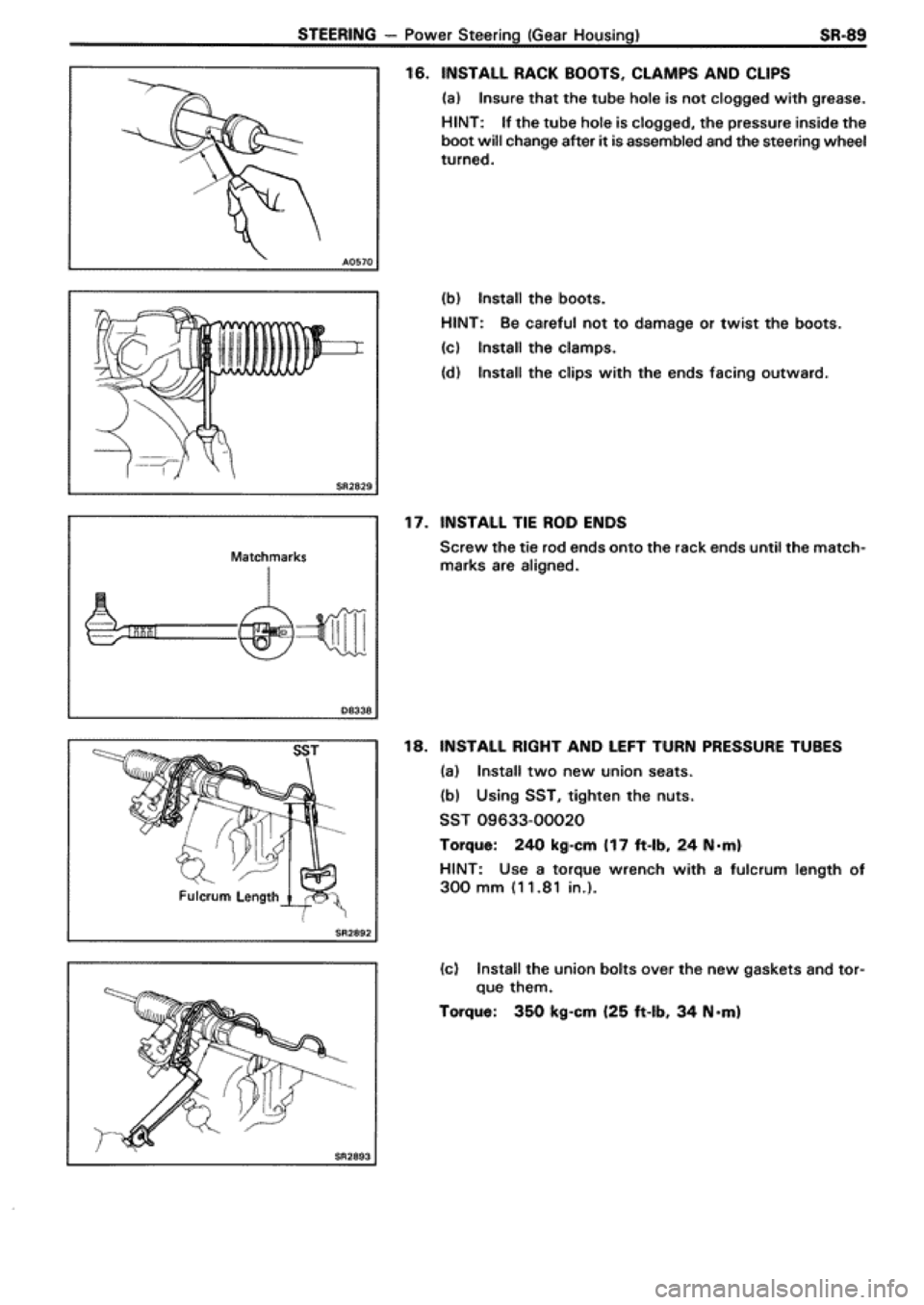 TOYOTA SUPRA 1990 3.G Workshop Manual 