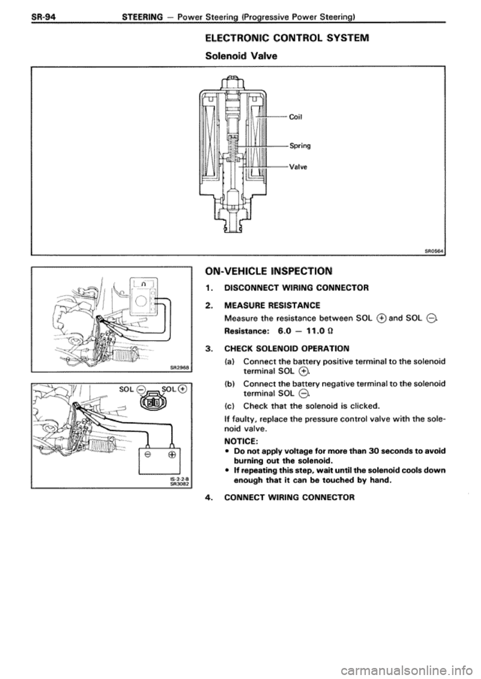 TOYOTA SUPRA 1990 3.G Workshop Manual 