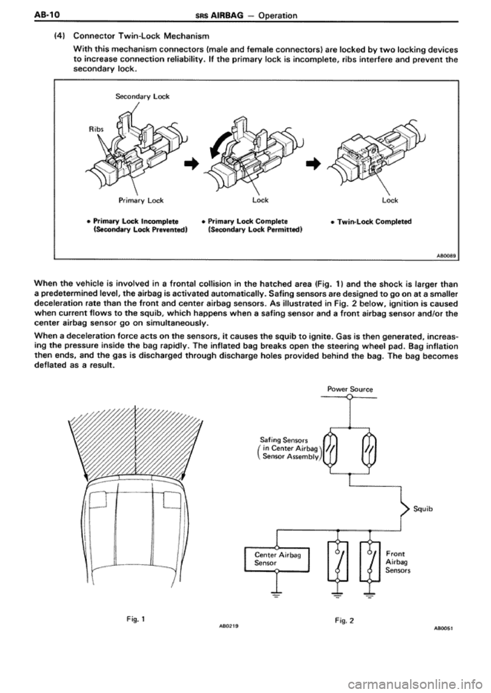 TOYOTA SUPRA 1990 3.G Workshop Manual 
