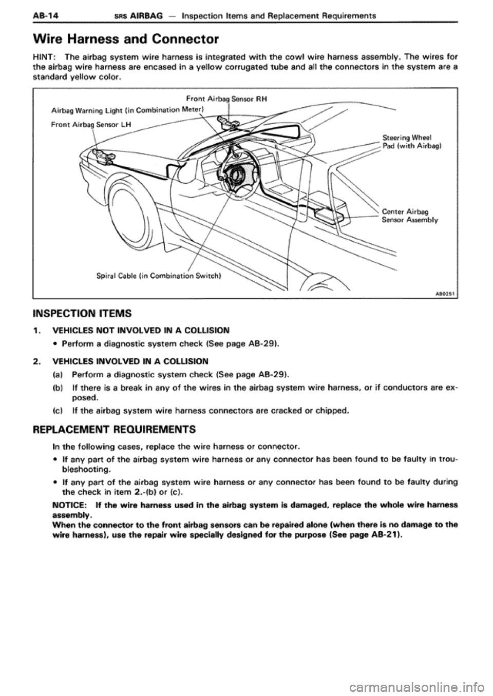 TOYOTA SUPRA 1990 3.G Workshop Manual 