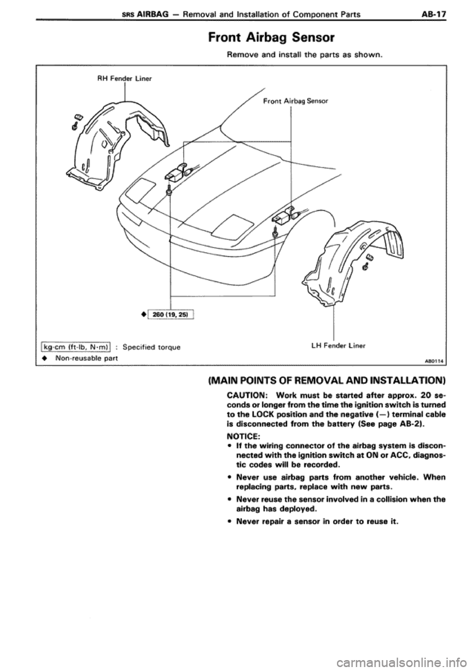 TOYOTA SUPRA 1990 3.G Workshop Manual 