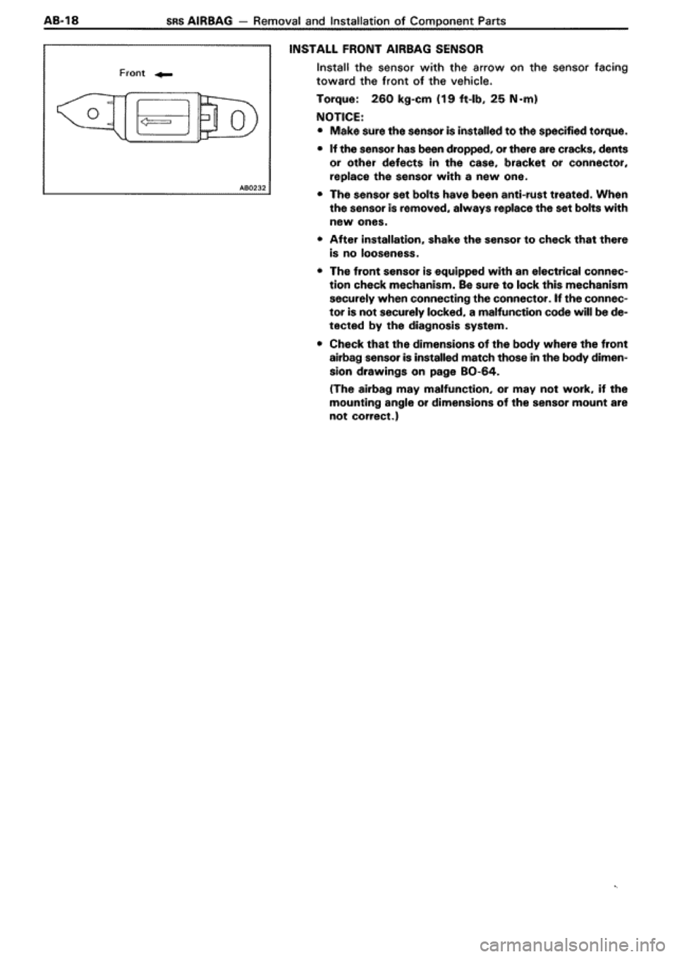 TOYOTA SUPRA 1990 3.G Workshop Manual 