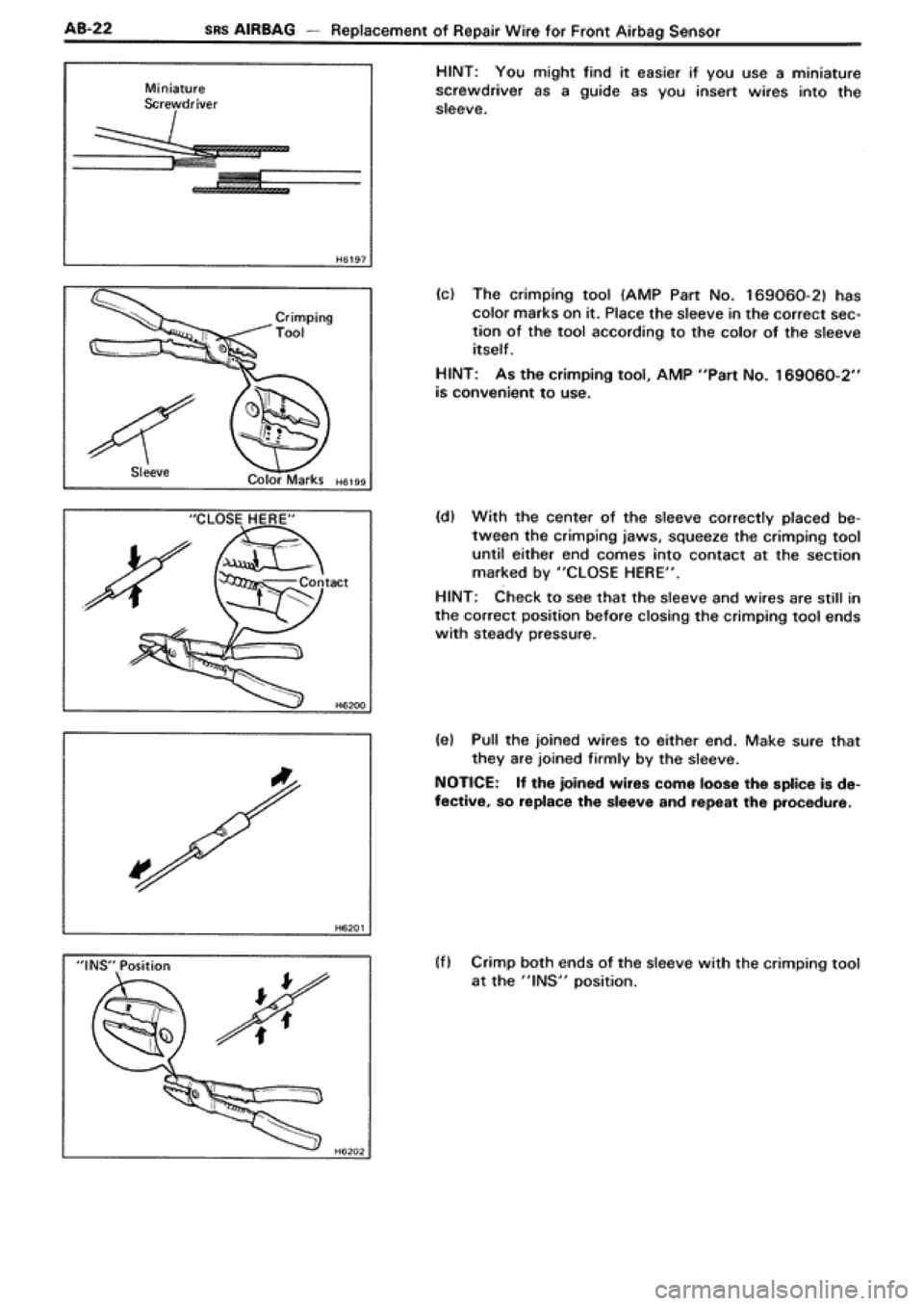 TOYOTA SUPRA 1990 3.G Workshop Manual 