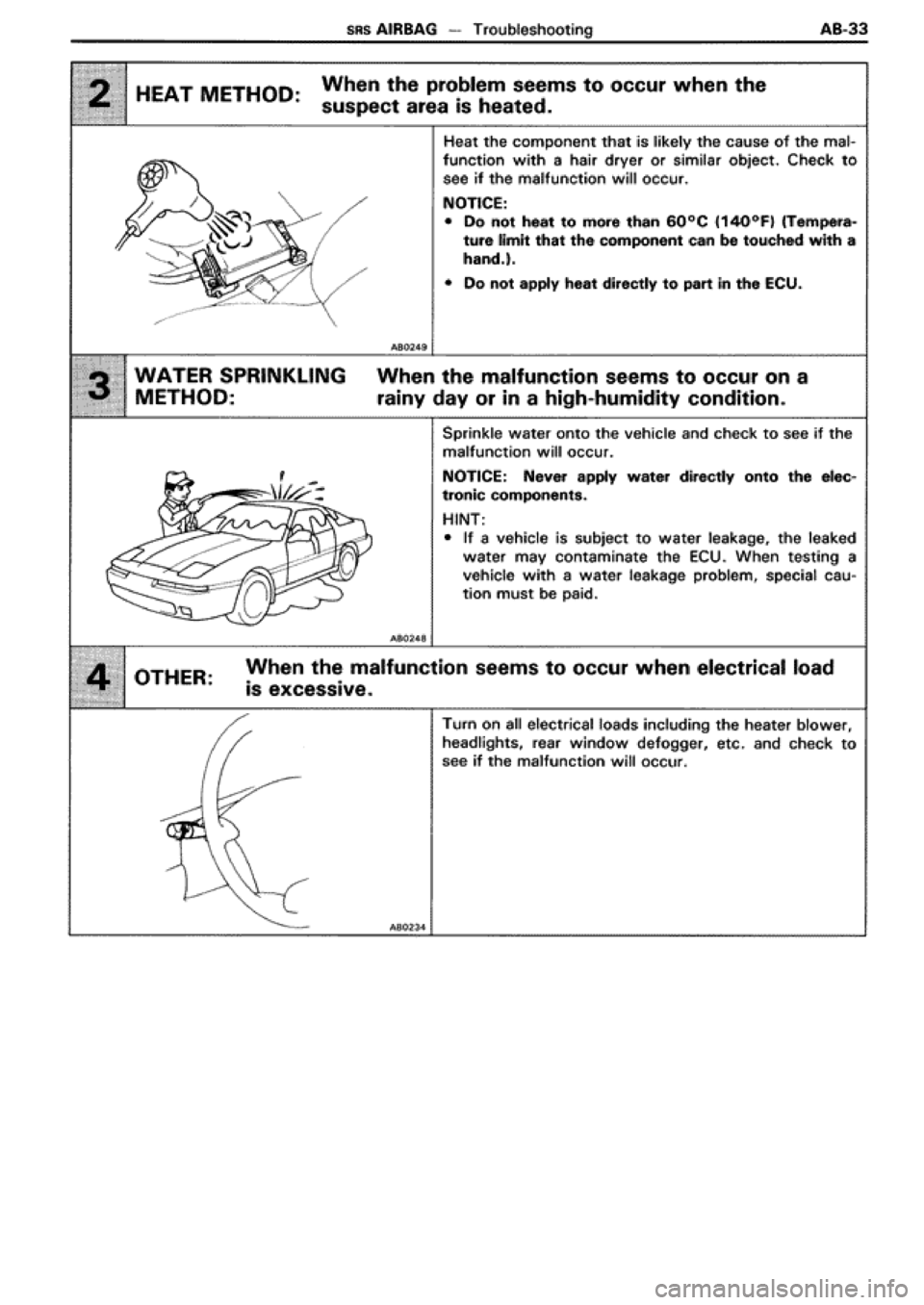 TOYOTA SUPRA 1990 3.G Workshop Manual 