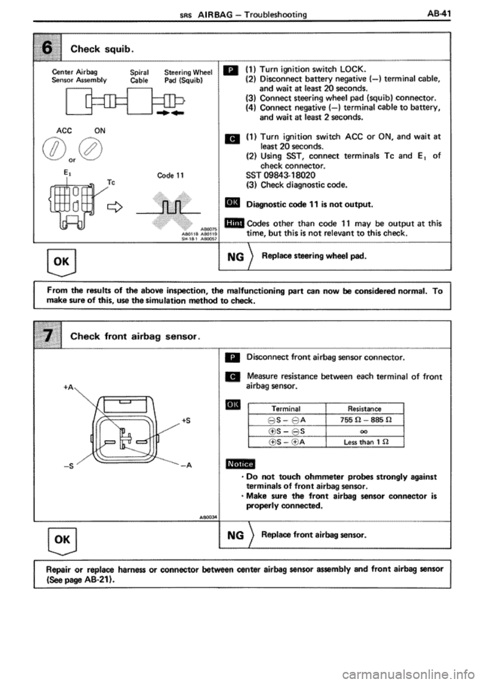 TOYOTA SUPRA 1990 3.G Workshop Manual 