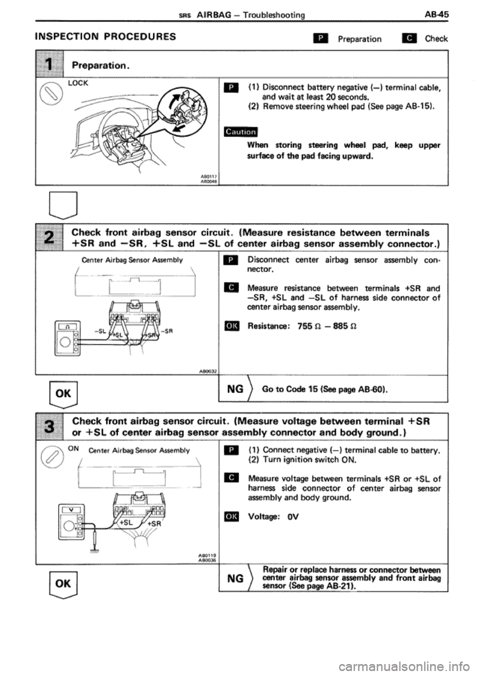 TOYOTA SUPRA 1990 3.G Workshop Manual 