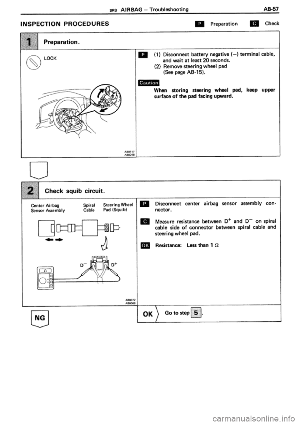TOYOTA SUPRA 1990 3.G Workshop Manual 