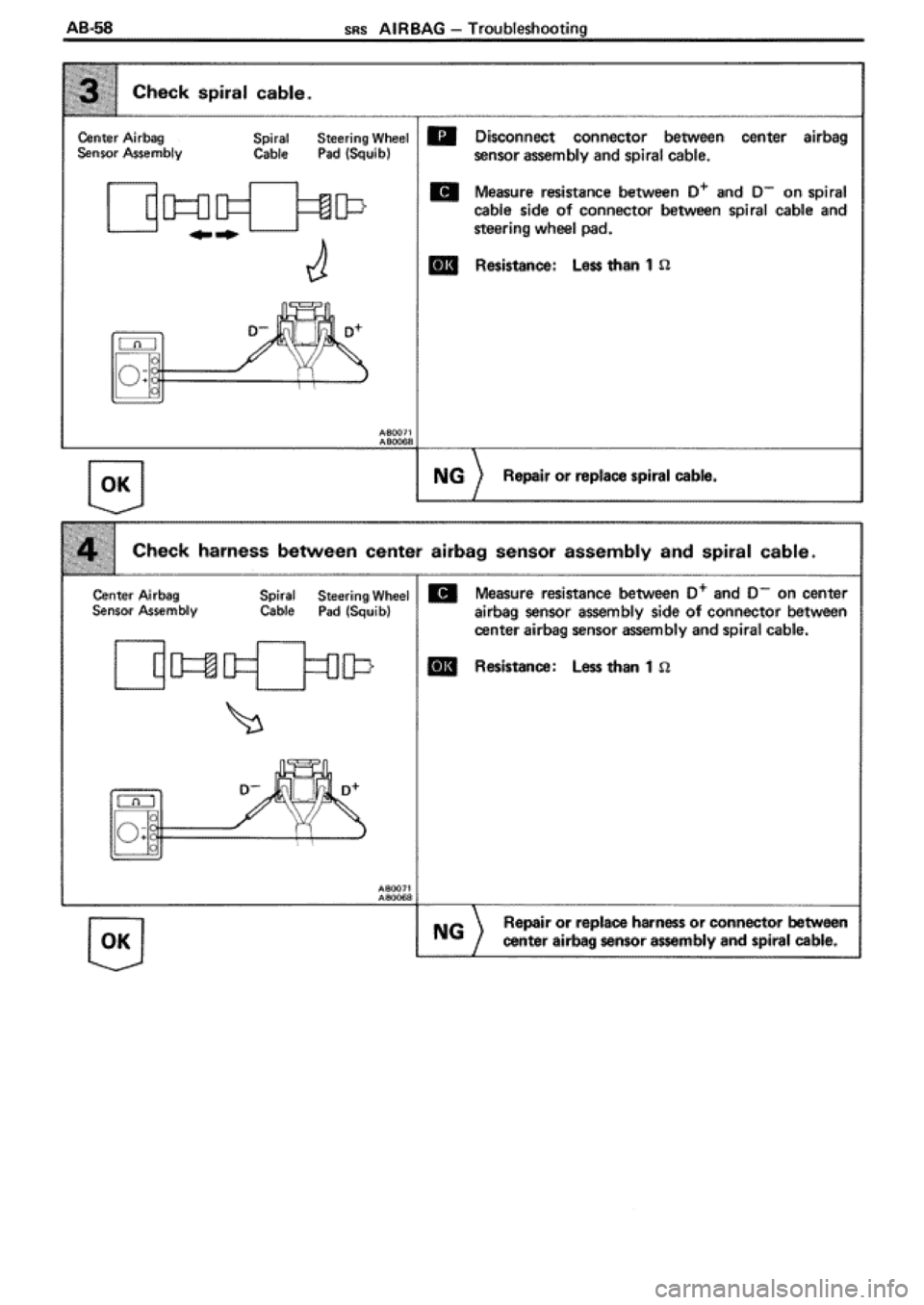 TOYOTA SUPRA 1990 3.G Workshop Manual 