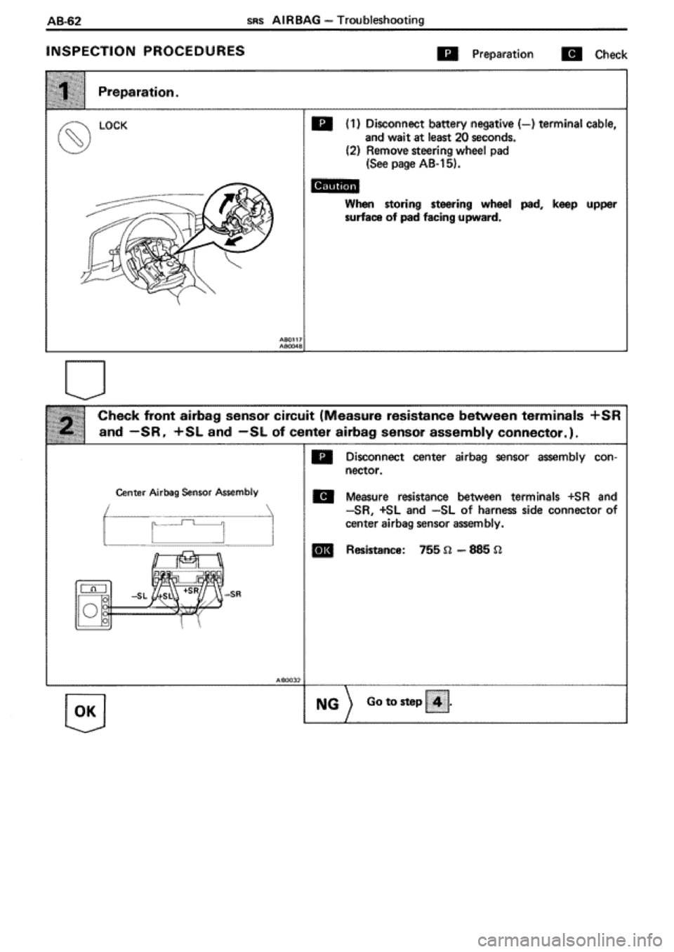 TOYOTA SUPRA 1990 3.G Workshop Manual 
