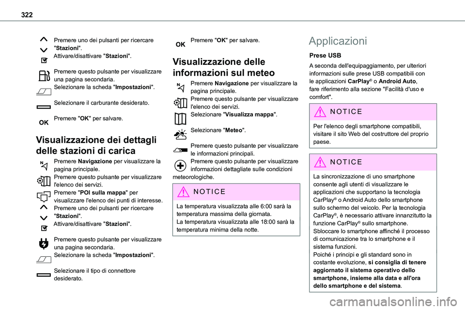 TOYOTA PROACE VERSO EV 2024 Manuale duso (in Italian) 322
Premere uno dei pulsanti per ricercare "Stazioni".Attivare/disattivare "Stazioni".
Premere questo pulsante per visualizzare una pagina secondaria.Selezionare la scheda "Impost TOYOTA PROACE VERSO EV 2024 Manuale duso (in Italian) 322
Premere uno dei pulsanti per ricercare "Stazioni".Attivare/disattivare "Stazioni".
Premere questo pulsante per visualizzare una pagina secondaria.Selezionare la scheda "Impost
