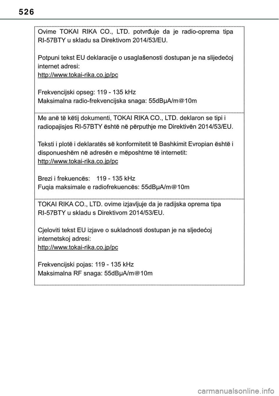 TOYOTA RAV4 2022  Manual de utilização (in Portuguese) 526 