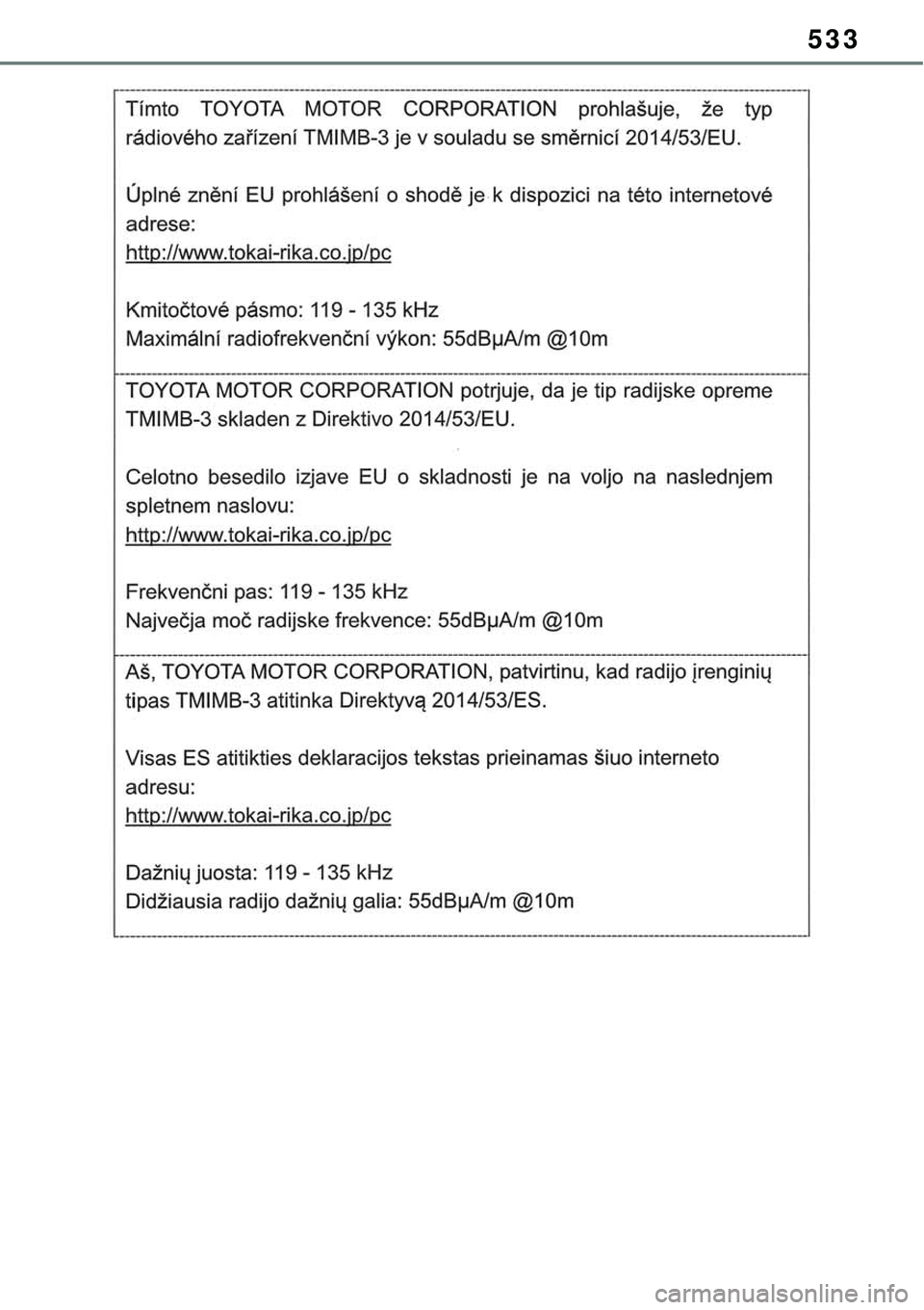 TOYOTA RAV4 2022  Manual de utilização (in Portuguese) 533 