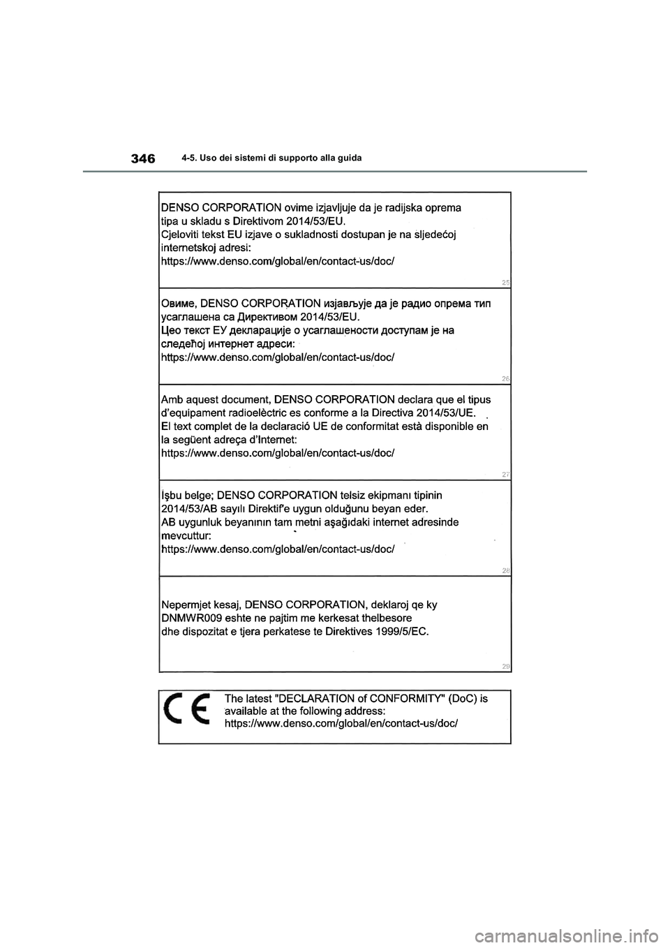TOYOTA RAV4 2019  Manuale duso (in Italian) 3464-5. Uso dei sistemi di supporto alla guida 