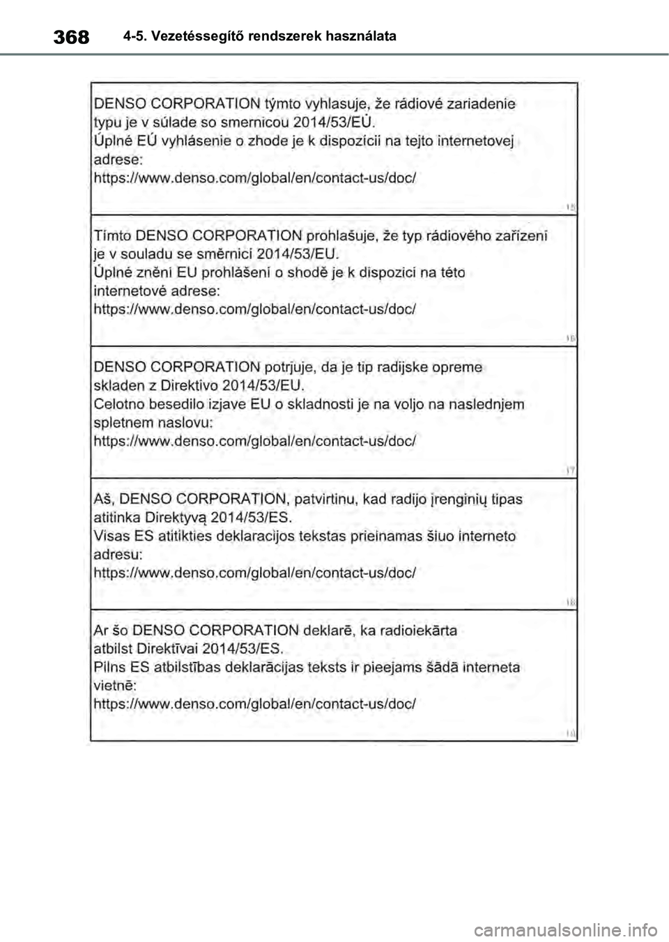 TOYOTA RAV4 2019  Kezelési útmutató (in Hungarian) 3684-5. Vezetéssegítő rendszerek használata 