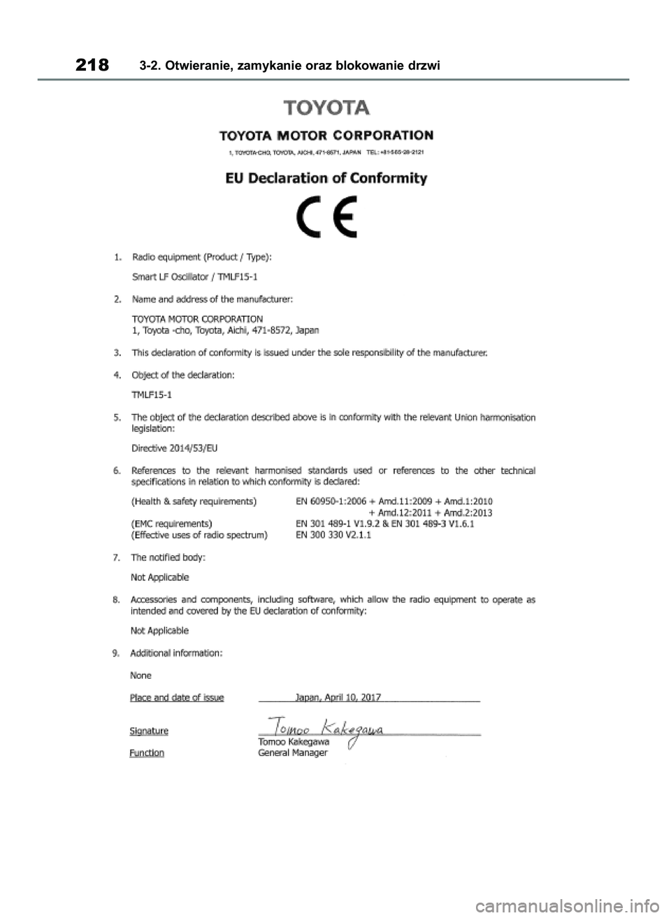 TOYOTA RAV4 2019  Instrukcja obsługi (in Polish) 2183-2. Otwieranie, zamykanie oraz blokowanie drzwi
48 RAV4 HV OM42C86E  19/11/19  11:37  Page 218 