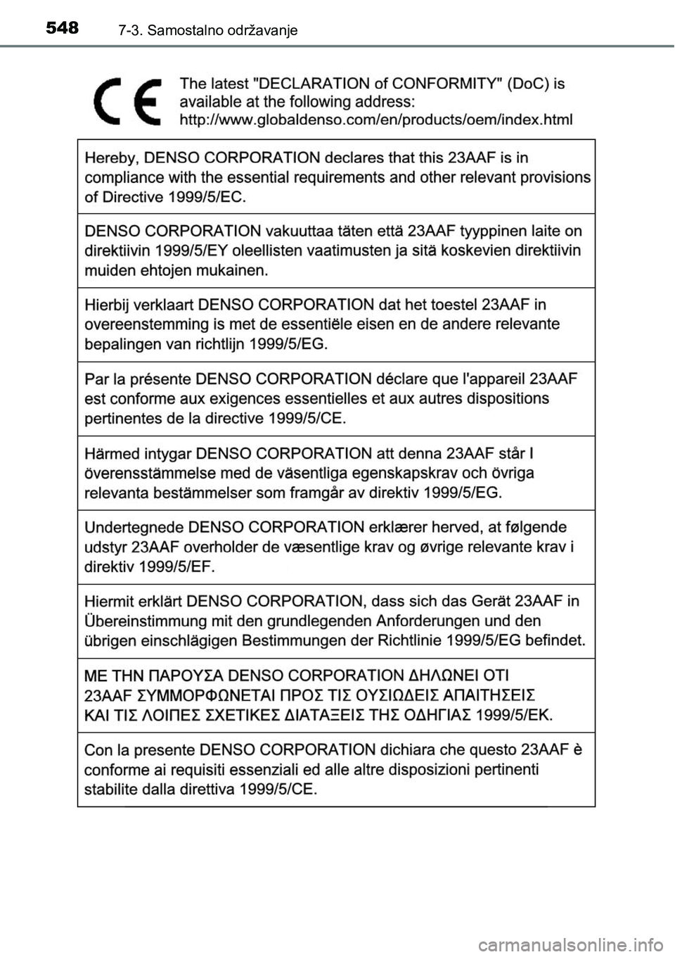 TOYOTA RAV4 2015  Upute Za Rukovanje (in Croatian) 5487-3. Samostalno održavanje 