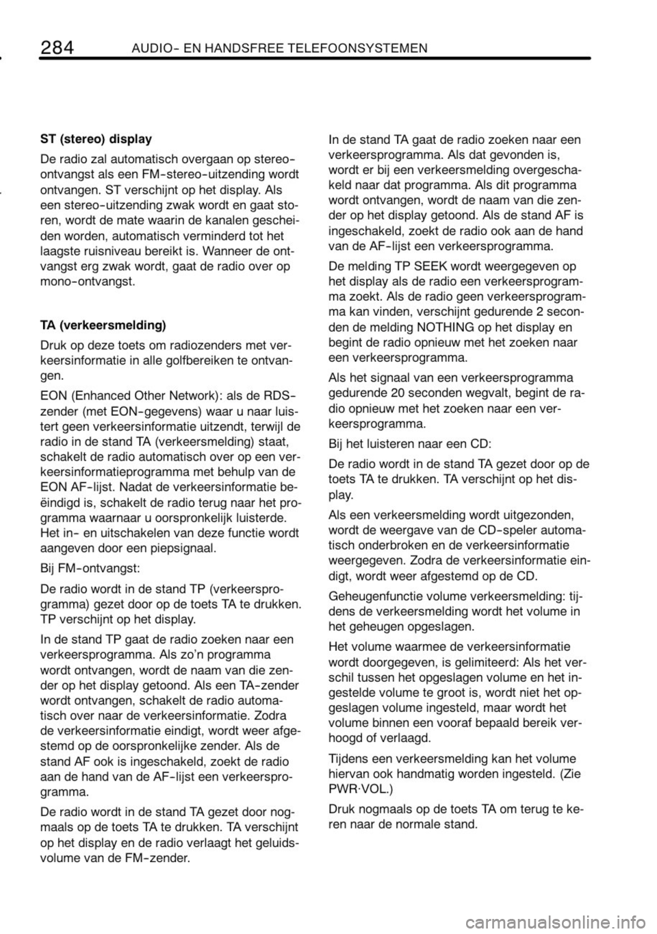 TOYOTA RAV4 2010  Instructieboekje (in Dutch) 