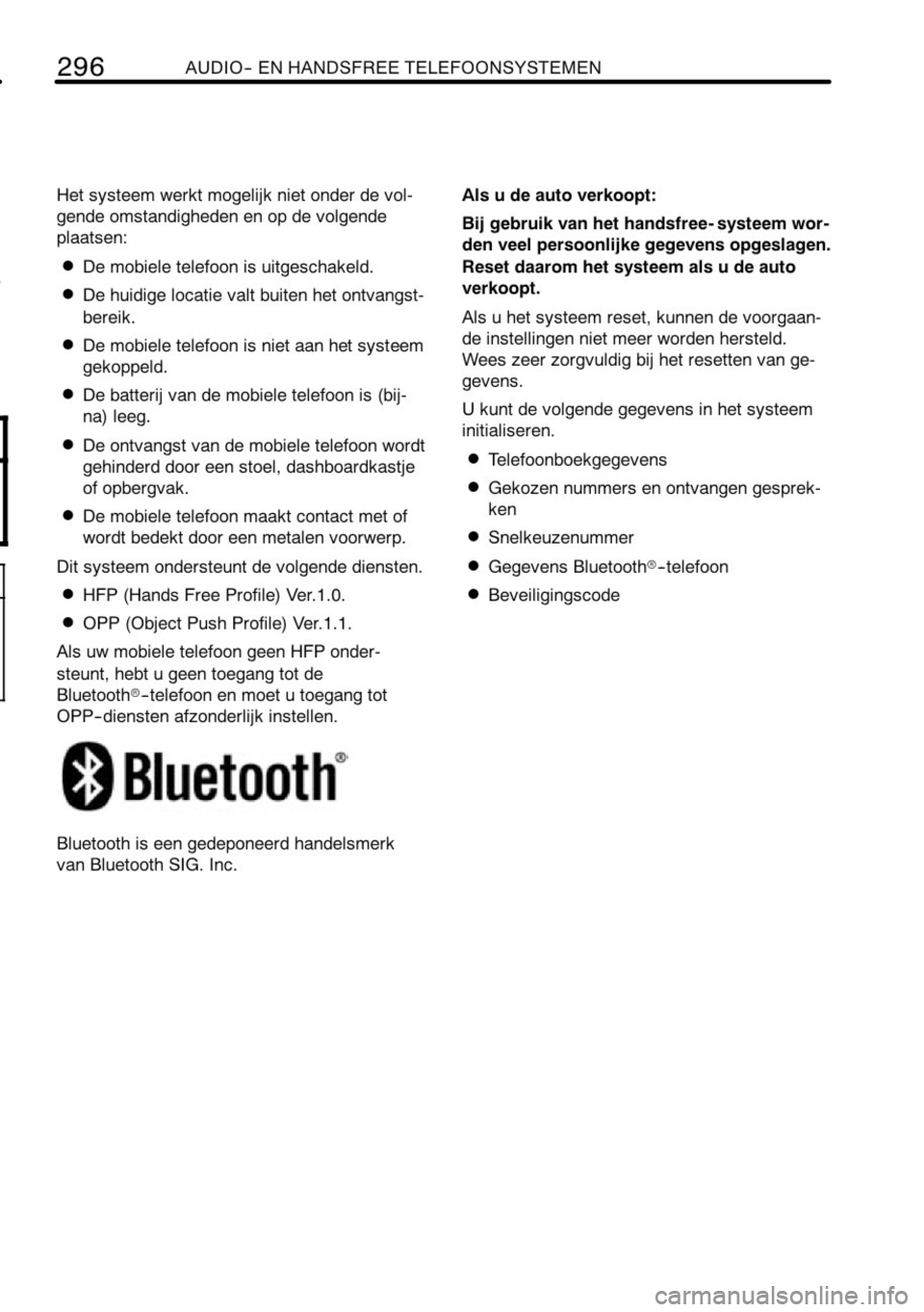 TOYOTA RAV4 2010  Instructieboekje (in Dutch) 