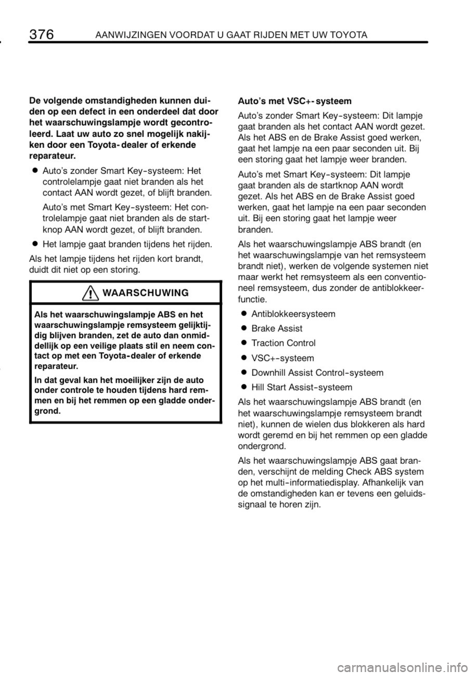 TOYOTA RAV4 2010  Instructieboekje (in Dutch) 