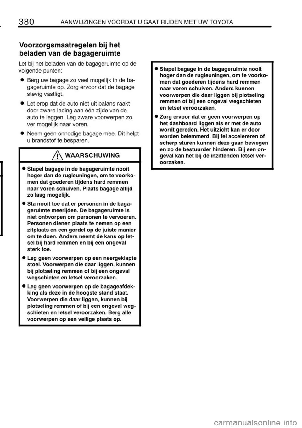TOYOTA RAV4 2010  Instructieboekje (in Dutch) 