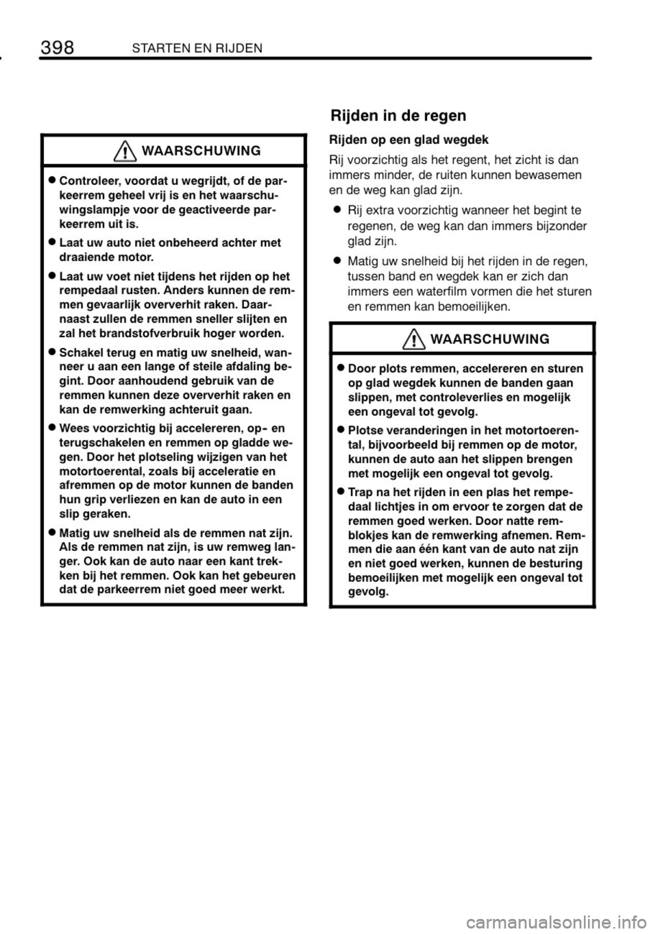 TOYOTA RAV4 2010  Instructieboekje (in Dutch) 