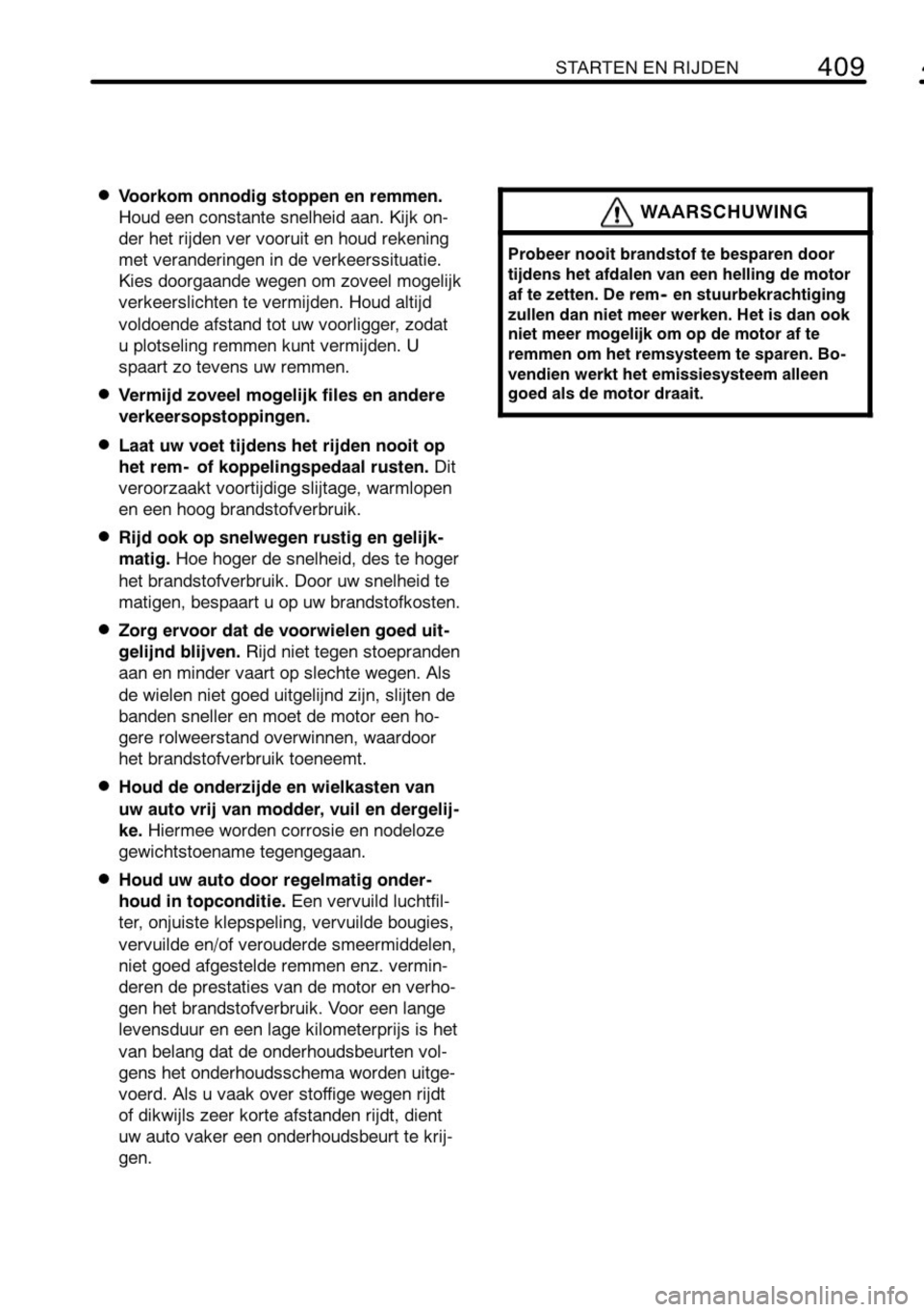 TOYOTA RAV4 2010  Instructieboekje (in Dutch) 