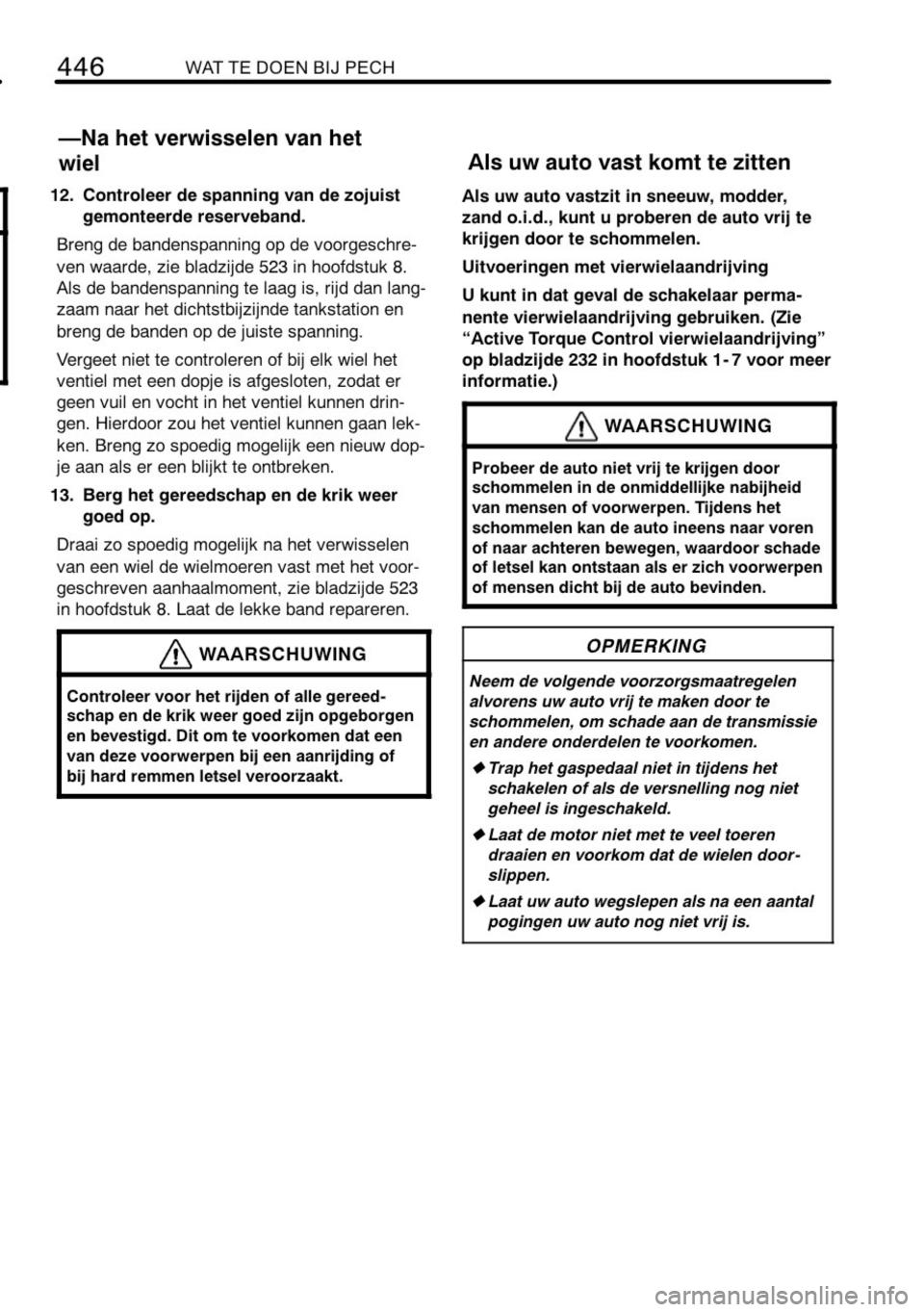 TOYOTA RAV4 2010  Instructieboekje (in Dutch) 