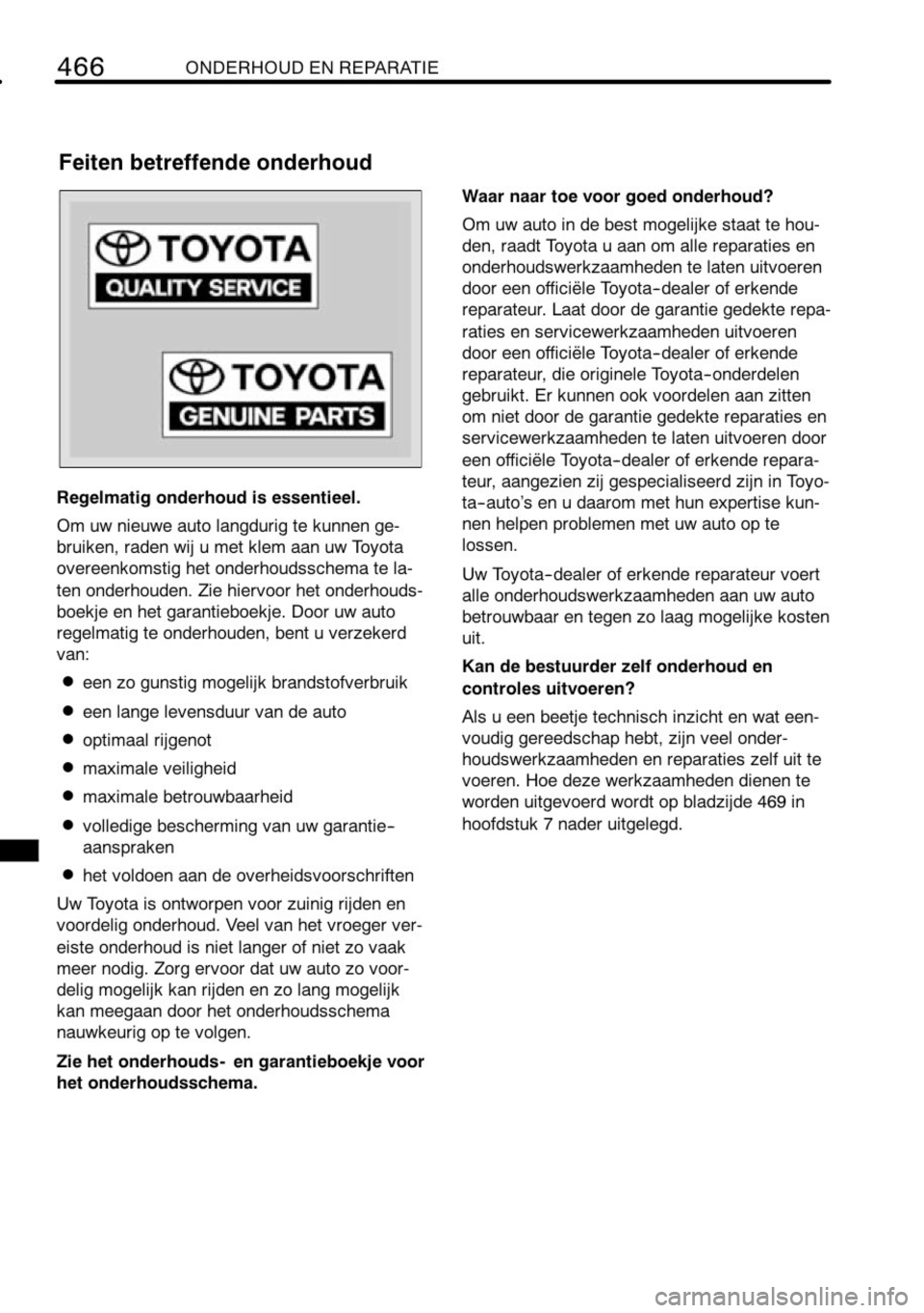 TOYOTA RAV4 2010  Instructieboekje (in Dutch) 